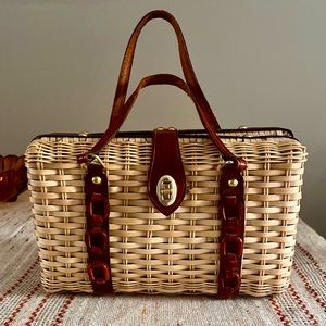 Cute wicker handbag